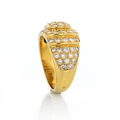  Van Cleef Arpels VAN CLEEF ARPELS 1980S 18K YELLOW GOLD PAVE 3 00CTTW DIAMOND RING - 1797440