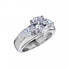  Van Cleef Arpels VAN CLEEF ARPELS 2 CARAT ROUND DIAMOND F IF GIA RING - 1812703