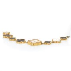  Van Cleef Arpels VAN CLEEF ARPELS ALHAMBRA 18K YELLOW GOLD MOTHER OF PEARL WATCH - 1734065