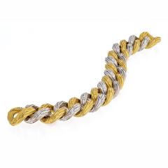  Van Cleef Arpels VAN CLEEF ARPELS CIRCA 1970S 18K TWO TONE LINK BRACELET - 1818460