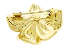  Van Cleef Arpels VAN CLEEF ARPELS DIAMOND 18 KARAT GOLD MAGNOLIA BROOCH - 3321985