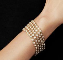  Van Cleef Arpels VAN CLEEF ARPELS DIAMOND FIVE ROW PALMYRE BRACELET - 3421265