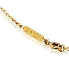  Van Cleef Arpels VCA 18K Yellow Gold Vintage Butterfly Pendant in White Coral Necklace - 4324609