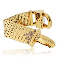  Van Cleef Arpels VCA Cadenas 18K Yellow Gold Diamond Five Row Ladies Bracelet Watch - 4481308