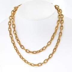  Van Cleef Arpels Van Cleef Arpels 14K Yellow Gold 1960s 34 inches Necklace - 3958004