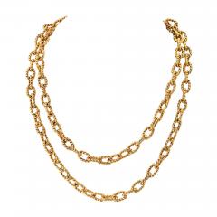  Van Cleef Arpels Van Cleef Arpels 14K Yellow Gold 1960s 34 inches Necklace - 3959175