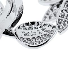  Van Cleef Arpels Van Cleef Arpels 18K White Gold Lotus Between The Finger EU 49 Ring - 4254203