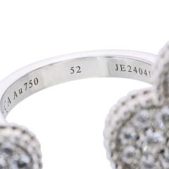  Van Cleef Arpels Van Cleef Arpels 18K White Gold Magic Diamond In Between The Fingers Ring - 4446506