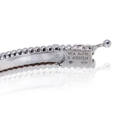 Van Cleef Arpels Van Cleef Arpels 18K White Gold Perlee Clover Diamond Size S Bracelet - 4290004