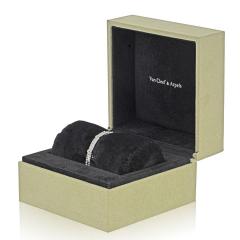  Van Cleef Arpels Van Cleef Arpels 18K White Gold Perlee Clover Diamond Size S Bracelet - 4290006