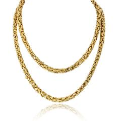  Van Cleef Arpels Van Cleef Arpels 18K Yellow Gold 31 Inches Byzantian Chain Necklace - 4289986
