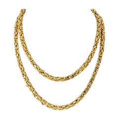  Van Cleef Arpels Van Cleef Arpels 18K Yellow Gold 31 Inches Byzantian Chain Necklace - 4290608