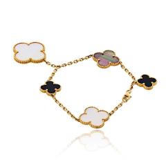  Van Cleef Arpels Van Cleef Arpels Alhambra 18K Yellow Gold Magic Bracelet - 4648726