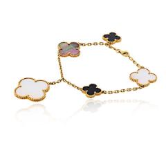  Van Cleef Arpels Van Cleef Arpels Alhambra 18K Yellow Gold Magic Bracelet - 4648728