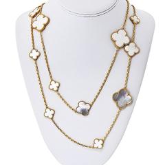  Van Cleef Arpels Van Cleef Arpels Alhambra 18K Yellow Gold Necklace - 4313837