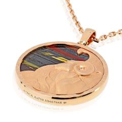  Van Cleef Arpels Van Cleef Arpels Aries 18K Rose Gold Medallion On A 34 inch Chain Pendant - 4612306