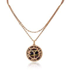  Van Cleef Arpels Van Cleef Arpels Aries 18K Rose Gold Medallion On A 34 inch Chain Pendant - 4612309