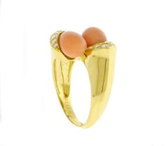  Van Cleef Arpels Van Cleef Arpels Coral and Diamond Ring - 1264913