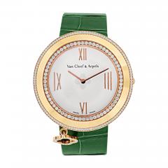  Van Cleef Arpels Van Cleef Arpels Diamond 18k Gold 38mm Charms Watch 2572115 With Box Papers - 3504368