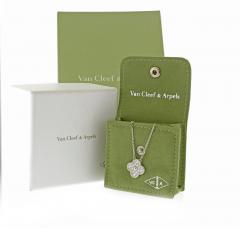  Van Cleef Arpels Van Cleef Arpels Diamond Alhambra Pendant Necklace White Gold - 4239689