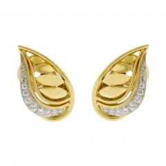  Van Cleef Arpels Van Cleef Arpels Diamond Leaf Ear Clips - 4616140