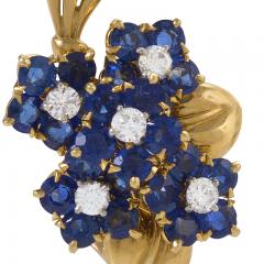 Macklowe Gallery  Van Cleef & Arpels Sapphire Bouquet Earrings