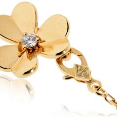  Van Cleef Arpels Van Cleef Arpels Frivole 18K Yellow Gold 9 Flowers Diamond Motifs Necklace - 4762280
