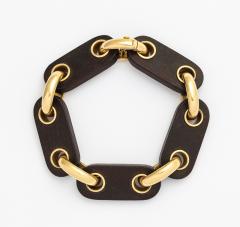  Van Cleef Arpels Van Cleef Arpels Gold Wooden Bracelet - 290824