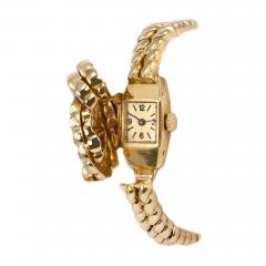  Van Cleef Arpels Van Cleef Arpels Hidden Watch Gold Knot Bracelet Circa 1960s - 181456