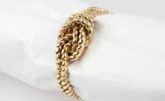  Van Cleef Arpels Van Cleef Arpels Hidden Watch Gold Knot Bracelet Circa 1960s - 181458