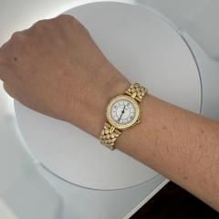  Van Cleef Arpels Van Cleef Arpels La Collection 18K Gold Diamond Bezel Ladies Watch - 3991465