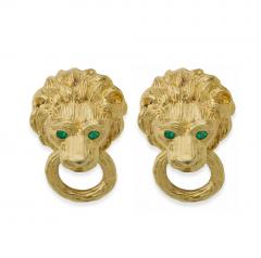  Van Cleef Arpels Van Cleef Arpels Lion Door Knocker Earrings - 3936882