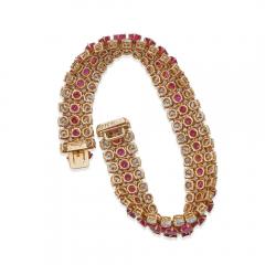  Van Cleef Arpels Van Cleef Arpels No Heat Burma Ruby Bracelet - 3937450