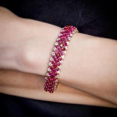  Van Cleef Arpels Van Cleef Arpels No Heat Burma Ruby Bracelet - 3937453