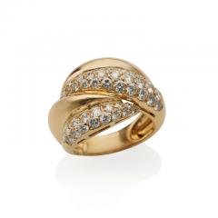  Van Cleef Arpels Van Cleef Arpels Paris 18K Gold and Diamond Bomb Ring - 3606779