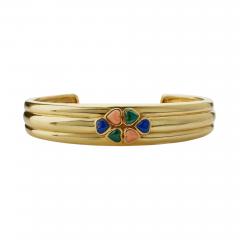  Van Cleef Arpels Van Cleef Arpels Paris 18K Gold and Hardstone Cuff Bracelet - 3401859