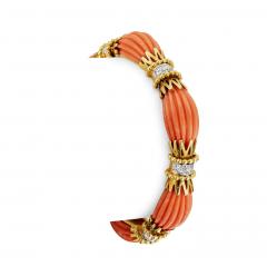  Van Cleef Arpels Van Cleef Arpels Paris Mid Century Coral Bracelet - 4486420