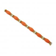  Van Cleef Arpels Van Cleef Arpels Paris Mid Century Coral Bracelet - 4486422