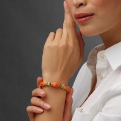  Van Cleef Arpels Van Cleef Arpels Paris Mid Century Coral Bracelet - 4486423