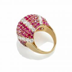  Van Cleef Arpels Van Cleef Arpels Paris Ruby and Diamond Bomb Ring - 3015507