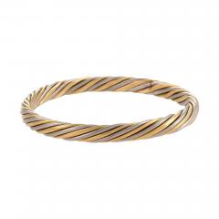  Van Cleef Arpels Van Cleef Arpels Rope Twist Bi color Gold Bangle - 2632973
