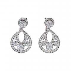  Van Cleef Arpels Van Cleef Arpels Snowflake Diamond Earrings in Platinum Small Model - 4241859