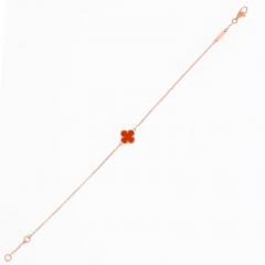  Van Cleef Arpels Van Cleef Arpels Sweet Alhambra Carnelian Bracelet - 4632429