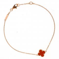  Van Cleef Arpels Van Cleef Arpels Sweet Alhambra Carnelian Bracelet - 4632545