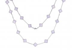  Van Cleef Arpels Van Cleef Arpels Vintage Alhambra Chalcedony 20 Station Necklace - 4175221