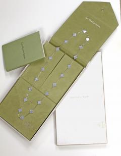  Van Cleef Arpels Van Cleef Arpels Vintage Alhambra Chalcedony 20 Station Necklace - 4175222
