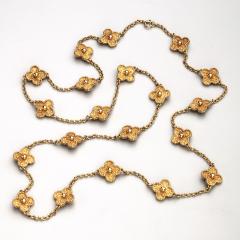  Van Cleef Arpels Van Cleef Arpels Vintage Alhambra long necklace 20 motifs yellow gold - 4626981