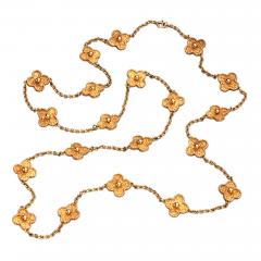  Van Cleef Arpels Van Cleef Arpels Vintage Alhambra long necklace 20 motifs yellow gold - 4626985