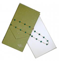  Van Cleef Arpels Van cleef Arpels Vintage Alhambra Long Malachite necklace 20 motifs - 4387715
