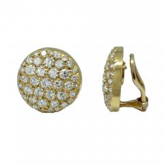  Van Cleef and Arpels Van Cleef Arpels Diamond Button Earrings - 688240